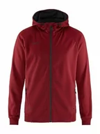 Kurtki męskie - Craft ADV Unify FZ Hood, męska kurtka z kapturem XL, poliester z recyklingu, ergonomiczne dopasowanie, kaptur ze ściągaczem, 2 kieszenie, bluza z kapturem, męska kurtka treningowa - miniaturka - grafika 1