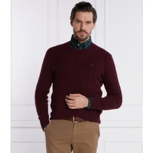 POLO RALPH LAUREN Wełniany sweter Slim Fit z dodatkiem kaszmiru - Swetry męskie - miniaturka - grafika 1