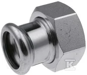Łączniki, trójniki, kształtki - Półśrubunek GW KAN-therm Steel 22 x G1 - miniaturka - grafika 1