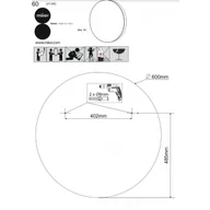 Lustra - MIIOR 421601R2-S Lustro Mia. 60cm Rama: Aluminium szczotkowane - miniaturka - grafika 1