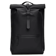 Plecaki - Plecak Rains Rolltop Rucksack 13320-01 - czarny - miniaturka - grafika 1