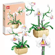 Klocki - Klocki Creator Kwiaty Konstrukcyjne Storczyk Doniczka 550 Prezent Mamy - miniaturka - grafika 1