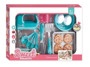 ZESTAW KUCHENNY SWEET DESSERTS MIKSER AKCESORIA - Zabawy w naśladowanie dorosłych - miniaturka - grafika 1