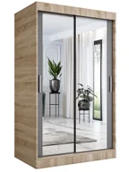 Szafy - Przesuwna szafa w kolorze dąb sonoma + antracyt 120 R3-N17 - miniaturka - grafika 1