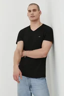 Koszulki męskie - Diesel t-shirt bawełniany 3-pack męski kolor czarny gładki - miniaturka - grafika 1
