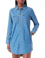 Koszulki i topy damskie - Lee Damska koszulka Unionall Casual Dress, niebieski, S - miniaturka - grafika 1