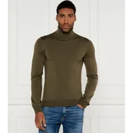 Swetry męskie - HUGO Wełniany golf San Thomas Slim Fit - miniaturka - grafika 1