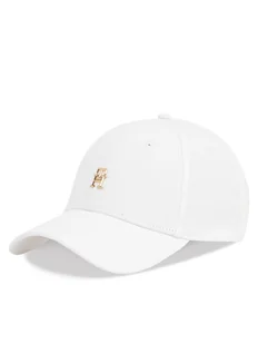 Tommy Hilfiger Czapka z daszkiem Elevated Chic Cap AW0AW17128 Biały - Czapki i chusty sportowe męskie - miniaturka - grafika 1