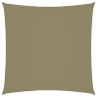 Parasole ogrodowe - vidaXL Żagiel ogrodowy, tkanina Oxford, kwadratowy, 7x7 m, beżowy vidaXL - miniaturka - grafika 1