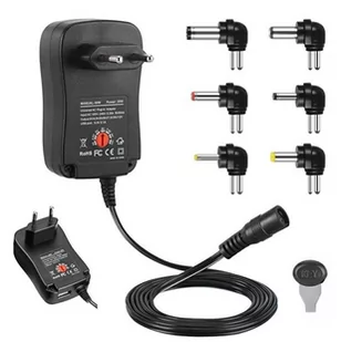 UNIVERSALNY ZASILACZ SIECIOWY z Wymiennymi Końcówkami PLP52A - Ładowarki do telefonów - miniaturka - grafika 1