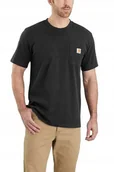 Koszulki męskie - Koszulka męska T-shirt Carhartt Heavyweight Pocket K87 001 czarny XL - miniaturka - grafika 1