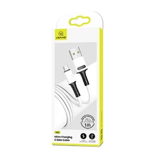 USAMS Kabel Microusb Fast Charge 1M Biały - Kable USB - miniaturka - grafika 2