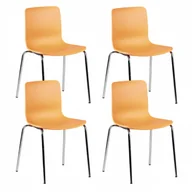 Krzesła - B2B Partner Krzesło konferencyjne DAVE, pomarańczowe 422027 - miniaturka - grafika 1