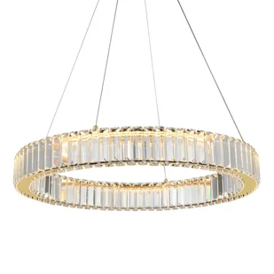 Wisząca lampa kryształowa SPARK AZ5788 Azzardo LED 30W 3000K złota - Lampy sufitowe - miniaturka - grafika 1