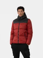 Kurtki męskie - 4F Kurtka zimowa 4FAW23TDJAM243 Czerwony Regular Fit - miniaturka - grafika 1