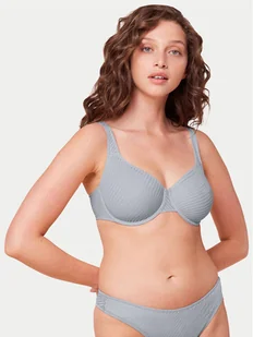 Triumph Biustonosz z fiszbiną Harmony Spotlight 10215944 Niebieski - Biustonosze - miniaturka - grafika 1
