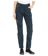 Spodnie damskie - Fjallraven FjALLRAVEN damskie spodnie Kaipak Trousers Curved W, ciemnoniebieskie, 48 F89829 - miniaturka - grafika 1