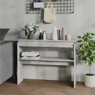 Ławy i stoliki kawowe - vidaXL vidaXL Stolik konsolowy, szarość betonu, 102x30x80 cm, płyta wiórowa - miniaturka - grafika 1