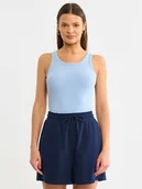 Koszulki i topy damskie - BIG STAR Top w kolorze błękitnym - miniaturka - grafika 1