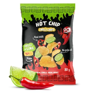 Hot Chip Potato Chips Chilli & Lime 80 g - Chipsy - miniaturka - grafika 1