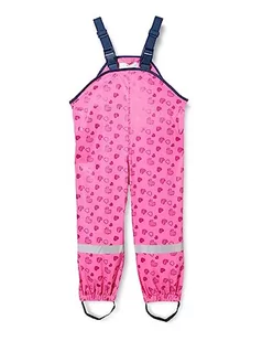 Playshoes Dziewczęce spodnie przeciwdeszczowe z serduszkami, różowy (pink 18), 92 cm - Spodnie i spodenki dla chłopców - miniaturka - grafika 1