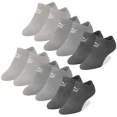 Skarpetki męskie - Puma Skarpety Męskie Stopki Sneaker Zestaw Bawełna Szare Mix 6 par Rozmiar 39/42 - miniaturka - grafika 1