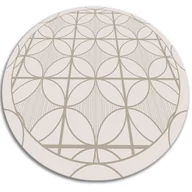 Dywany - Winylowy dywan okrągły geometryczne koła fi80 cm - miniaturka - grafika 1