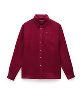 Koszule męskie - camicie uomo napapijri g-linen ls np0a4hq2 r1e1 tibetan red - miniaturka - grafika 1