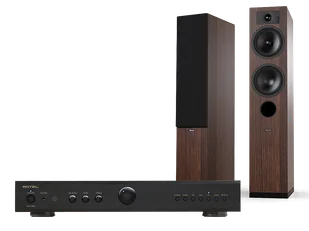 Rotel A11 MkII (czarny) + Tesi 5 (mokka) - Zestawy stereo - miniaturka - grafika 1