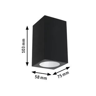 Paulmann Flame kinkiet zewnętrzny LED, czarny - Lampy ogrodowe - miniaturka - grafika 3
