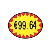 Cenówki - Alevar 3468/owalne rolki, etykiety cenowe - miniaturka - grafika 1