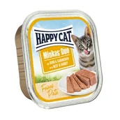 Mokra karma dla kotów - HAPPY CAT Minkas Duo Mokra Karma dla Kota Dorosłego, Wołowina i Królik, Pasztet 16x100 g - miniaturka - grafika 1
