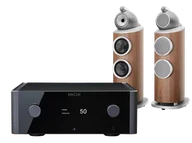 Zestawy stereo - Rotel Michi X5 S2 (czarny) + 802 D4 (orzech) - miniaturka - grafika 1