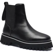 Botki damskie - Patrizia Pepe Skórzane sztyblety - miniaturka - grafika 1