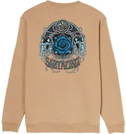 Bluzy męskie - bluza męska SANTA CRUZ DRESSEN ROSE ONE CREW Taupe - miniaturka - grafika 1