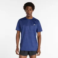 Koszulki męskie - Koszulka męska New Balance MT53217NNY granatowa - miniaturka - grafika 1
