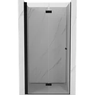 Ścianki i drzwi prysznicowe - Mexen Mist-F drzwi prysznicowe składane lewe 90 cm, transparent, czarne - 8A6-090-000-70-00-L - miniaturka - grafika 1