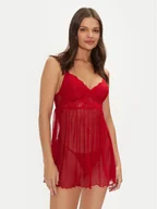 Bielizna nocna - YSABEL MORA Koszula nocna 10708 Czerwony Regular Fit - miniaturka - grafika 1