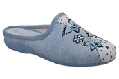 Kapcie damskie - Kapcie SANITAL FLEX Z30457X L.Blue Butterflies Błękitne Pantofle domowe Ciapy zdrowotne - miniaturka - grafika 1
