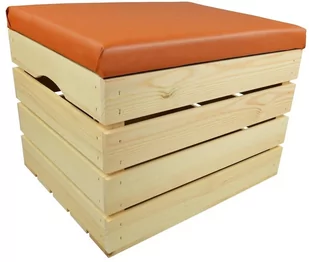 PUFA KUFER SKRZYNIA drewniana sosnowa siedzisko 50cm NATURALNA - 50 wzorów - Pufy i podnóżki - miniaturka - grafika 1