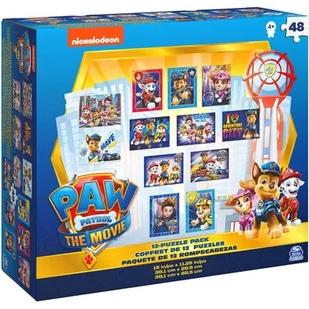 Psi Patrol The Movie Film wielki zestaw Puzzle 12w1 - Puzzle - miniaturka - grafika 1