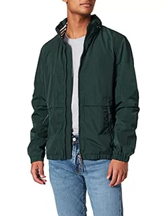 Springfield Męska kurtka Chaqueta Capucha Repelente Al Agua, zielony, XS - Kurtki męskie - miniaturka - grafika 1