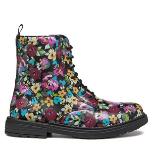Kozaki Geox Jr Eclair J049QD 00004 C9240 M Czarny - Buty dla dziewczynek - miniaturka - grafika 1