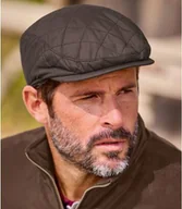 Czapki męskie - Modna, pikowana czapka Mężczyzna Atlas For Men - Kolor : Brązowy - Rozmiar : 56/58 - miniaturka - grafika 1