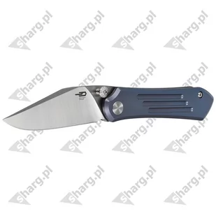 Nóż składany Bestech Icarus Blue Stonewash Titanium, Satin M390 by Nick Rogers (BT2302E) - Noże - miniaturka - grafika 2