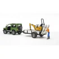 JCB Samochód Land Rover z lawetą i minikoparką 8010 CTS - Samochody i pojazdy dla dzieci - miniaturka - grafika 1