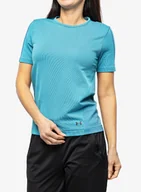 Koszulki i topy damskie - Koszulka treningowa damska Under Armour Rush Seamless SS – glacier blue - miniaturka - grafika 1