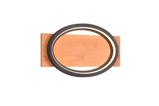 Kinkiet BARCA LED 16W 3000K DIM - drewno/czarny - Lampy ścienne - miniaturka - grafika 1