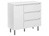 Szafki łazienkowe - Szafka Stojąca Z Blatem ETH 90 cm K Prawa - Biały Mat - miniaturka - grafika 1
