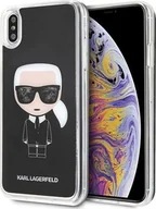 Etui i futerały do telefonów - Karl Lagerfeld Etui KLHCI65ICGBK iPhone XS Max czarne - miniaturka - grafika 1